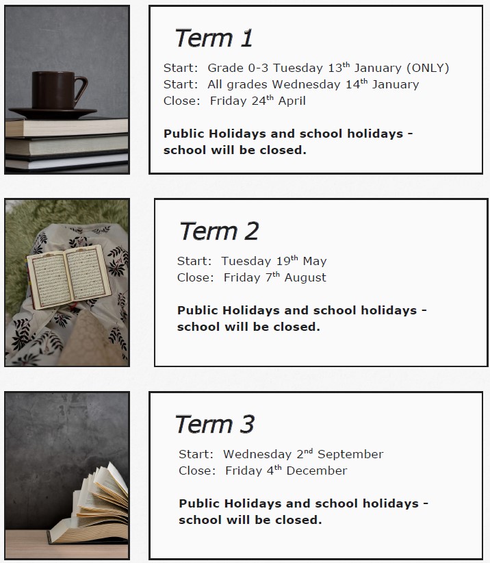 Grosvenor Academy 2026 term dates